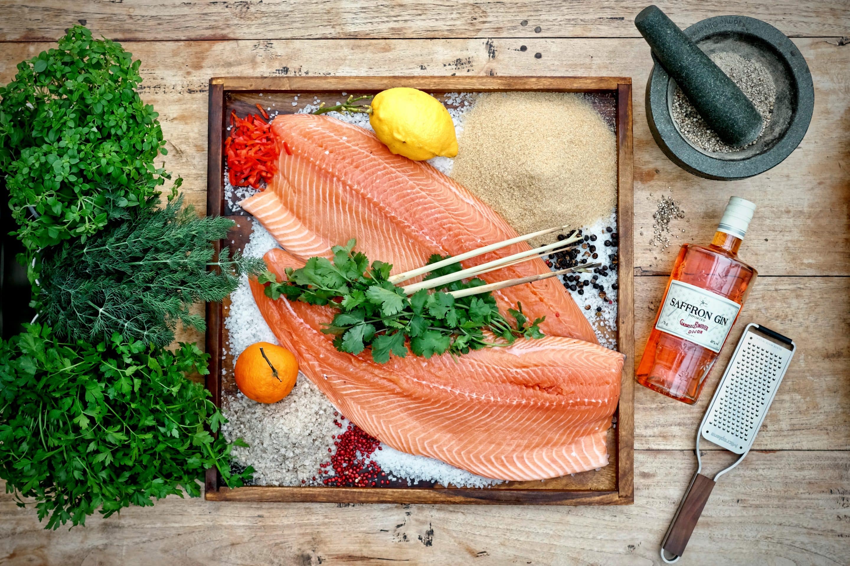 Vergrabener Lachs 